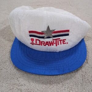 Vintage USA MADE Draw Tite Trucker Hat Snapback Cap Nylon Horizon Kaye 250th